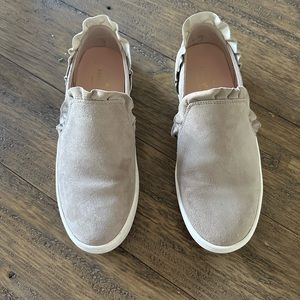 Kate Spade Lillie Suede Ruffle Slip On Size 6